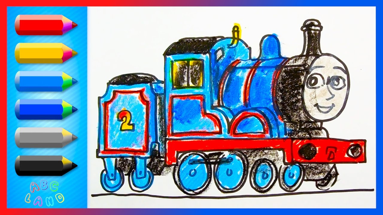 1280x720 How To Draw Edward Blue Engine Thomas And Friends Drawing