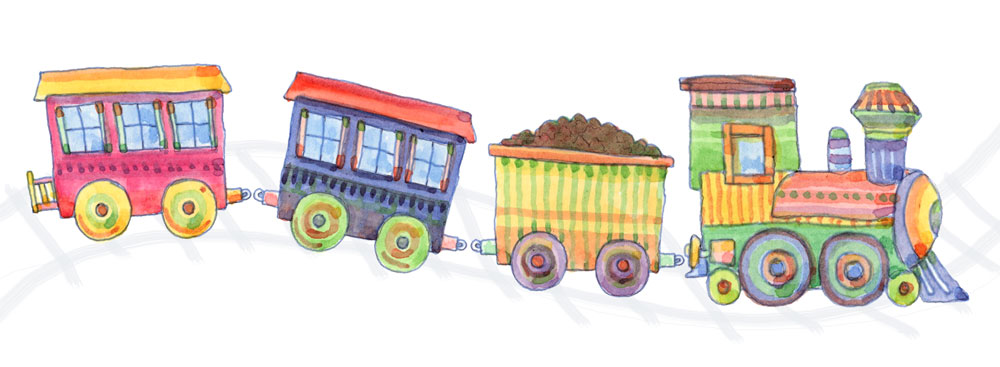 1000x367 Drawing A Train