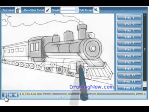 480x360 How To Draw A Train