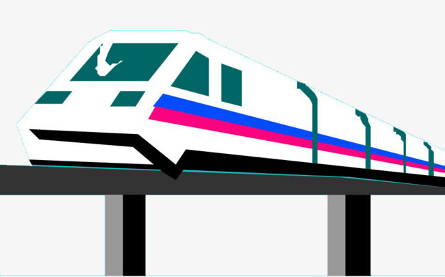 650x405 Simple City Artist Hand Drawing, Urban Transport, Train, High Iron