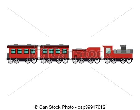 450x356 Old Train Rail Transport Vehicle Vector Illustration Vector Clip