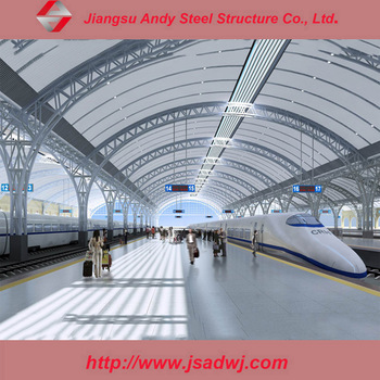 350x350 Space Frame Truss Roof Train Station Drawing