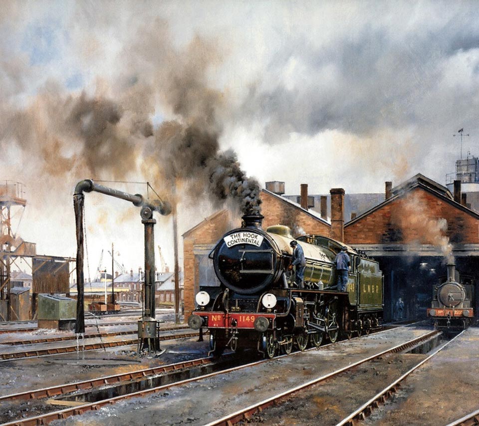 960x854 A Very Colorful Drawing Of A London Northeastern Railway