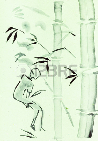 315x450 Training Drawing In Suibokuga Style With Watercolor Paints