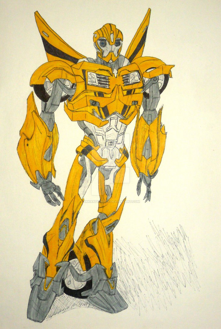 734x1089 Transformers Prime Bumblebee By Inkartwriter
