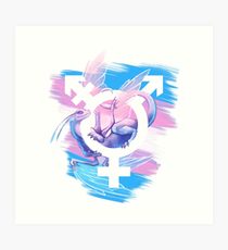 210x230 Transgender Drawing Art Prints Redbubble