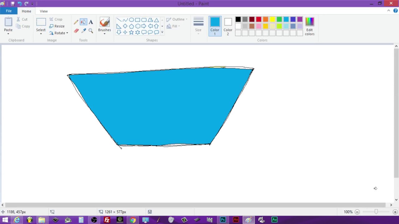 1280x720 How To Draw And Color Trapezoid Upside Down