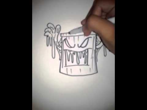 480x360 Tutorialhow To Draw A Slimey Trash Can
