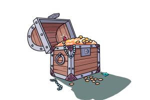 300x200 How To Draw A Treasure Chest