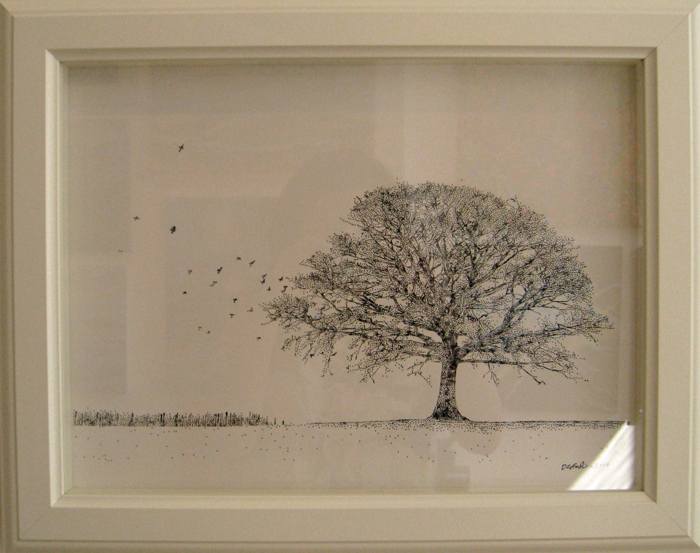 700x553 Tree With Birds Drawing