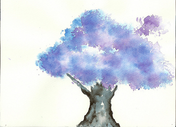 610x440 Art, Drawing, Illustration, Painting, Tree