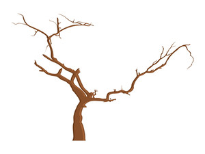 300x225 Dead Tree Branches Drawing Royalty Free Stock Image