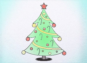300x217 How To Draw A Christmas Tree Archives
