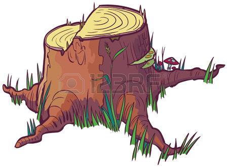 450x330 Lumberjack Cutting Down A Tree Drawing