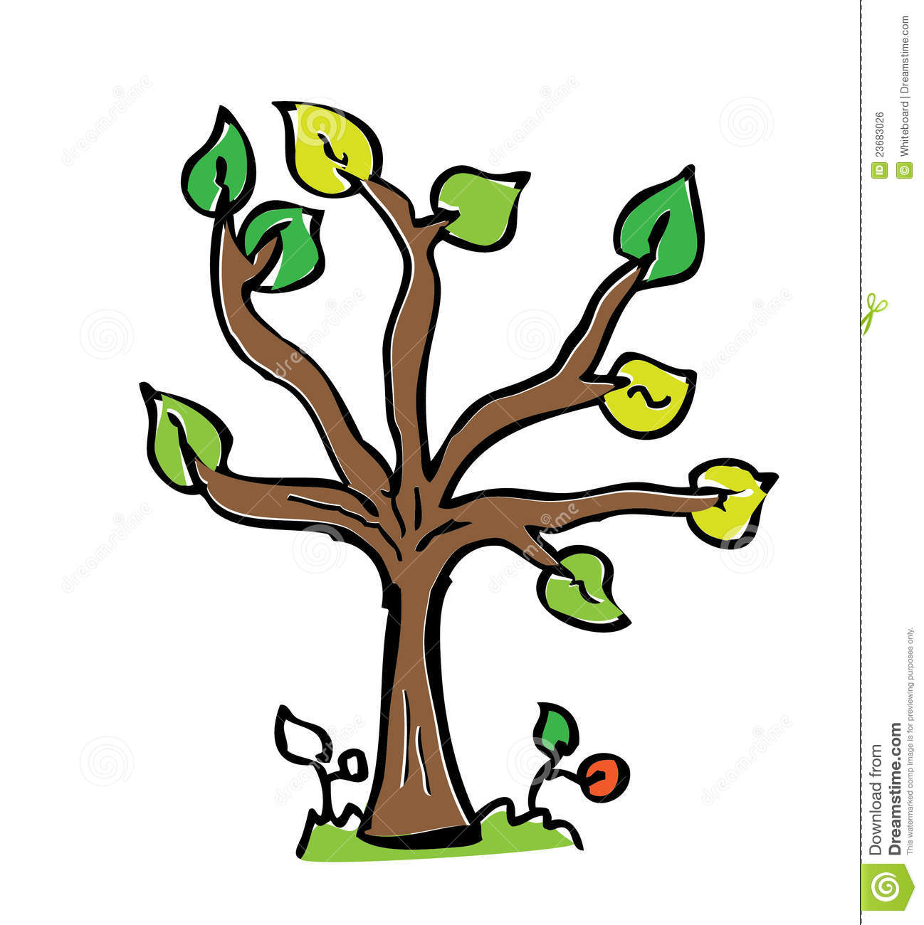 1298x1300 Tree Drawing Cartoon