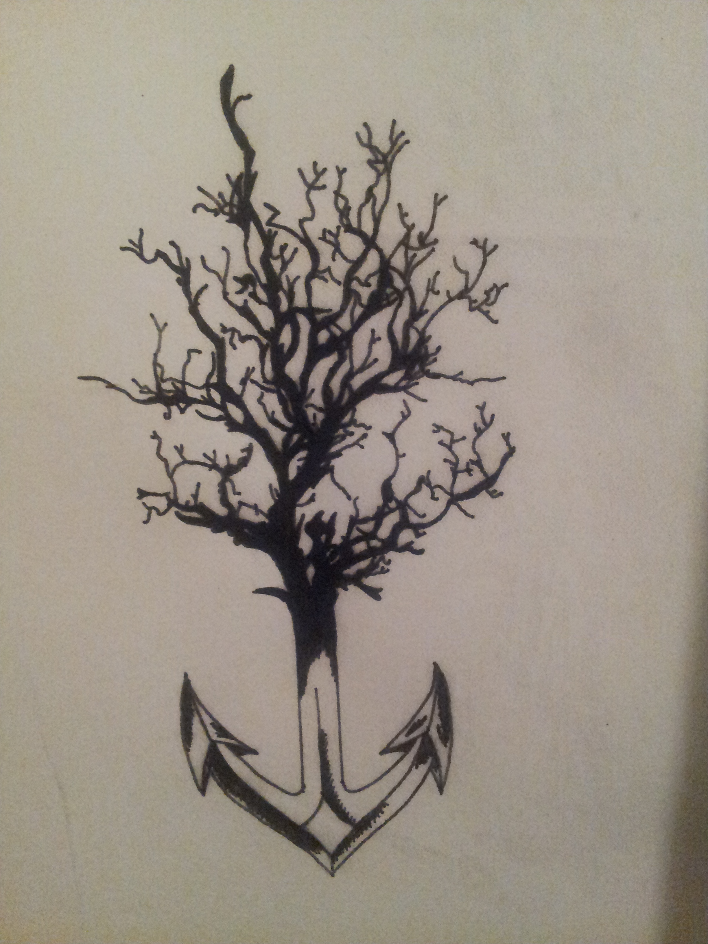 2448x3264 The Making Of Anchor Tree Tattoo Fun Sized On The Rocks