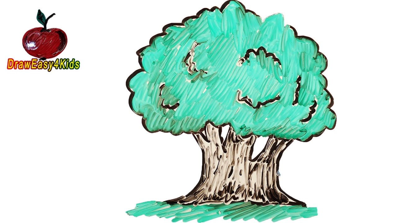1280x720 Sure Fire Pictures Of Trees For Kids How To Draw An Oak Tree
