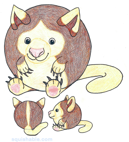 450x494 Squishable Tree Kangaroo. An Adorable Fuzzy Plush