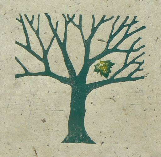 513x500 Last Leaf Striped Pebble, Linocuts, Drawings And Paintings To Buy