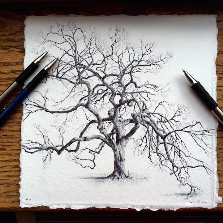 721x721 Artist Reflects On Life During Pregnancy By Drawing Trees