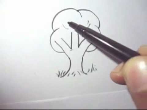 480x360 How To Draw A Tree Fast And Simple Steps