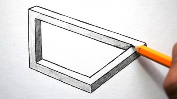 580x326 How To Draw Optical Illusions Rectangle, Triangle, And Circle
