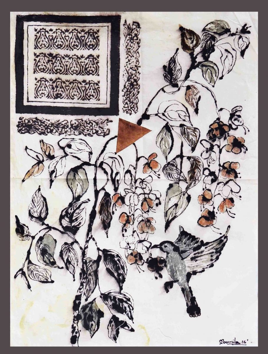 910x1200 Searching For Food At Triangular Corner Landscape Drawing