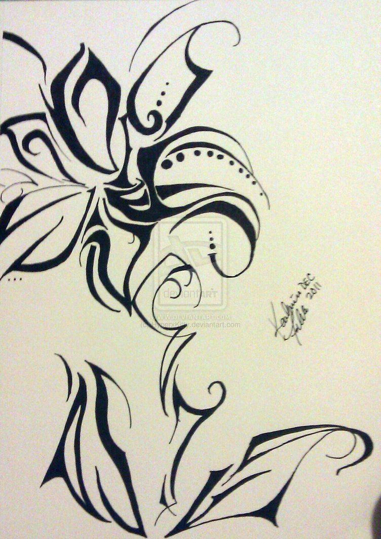 752x1063 Sharpie Tribal Flower K8 Designs