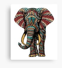 210x230 Tribal Elephant Drawing Canvas Prints Redbubble