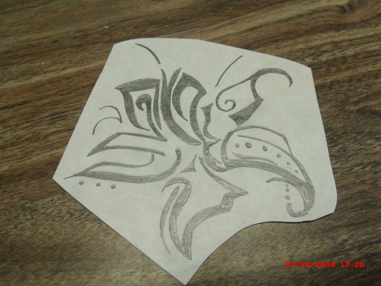 770x578 Saatchi Art Tribal Flower Drawing By Kirsti Hoodjer