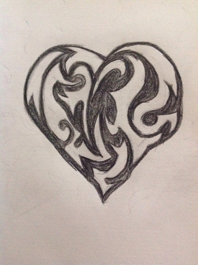 Tribal Heart Drawing at GetDrawings | Free download