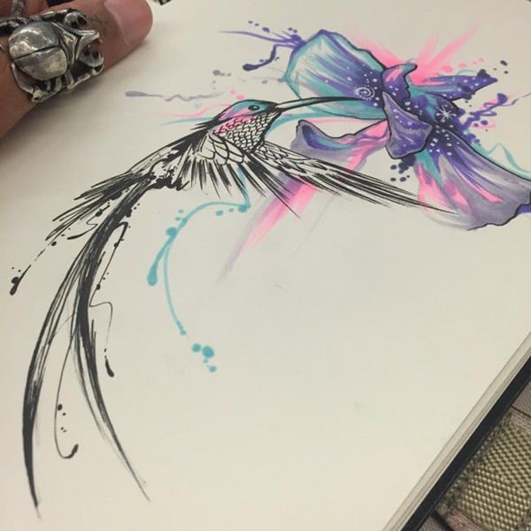 600x600 99 Stunning Hummingbird Tattoo Ideas