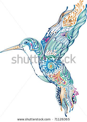 334x470 Hummingbird Drawing Heart Tribal Hummingbird And Hibiscus Tattoo