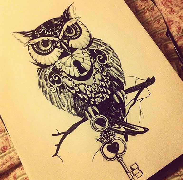 770x755 Owl Tattoo Meaning A Wise Old Owl Owl Tattoo