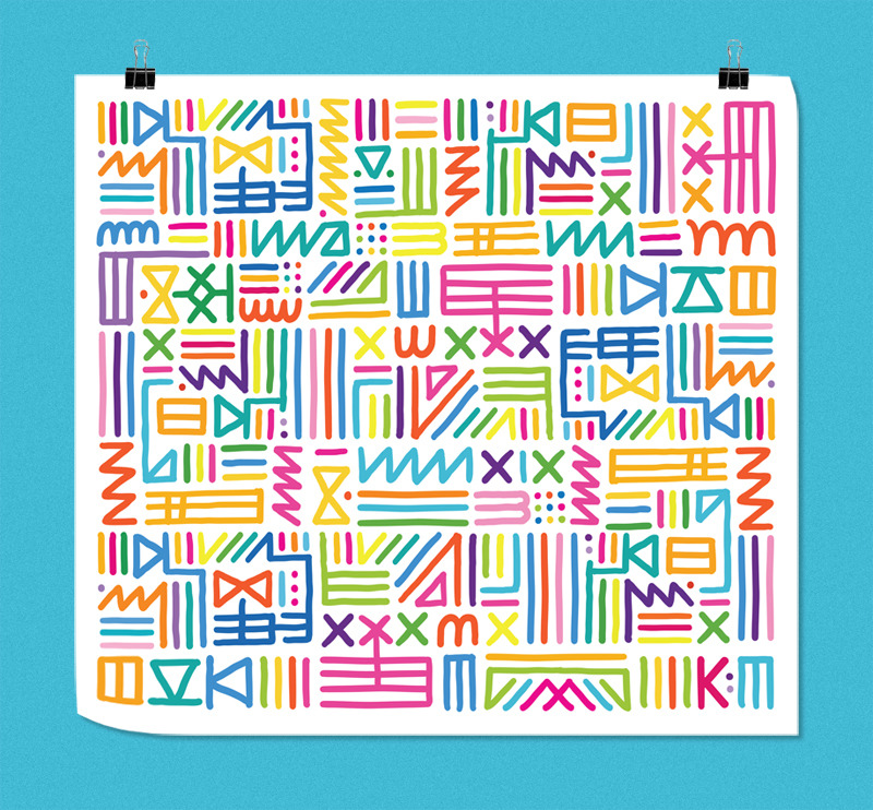 800x742 Kate Moross Tribal Print