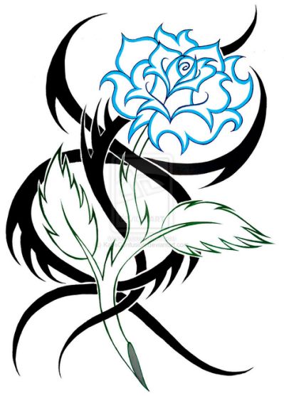 399x556 Tribal Rose Drawings Images Amp Pictures Tattoo Pictures