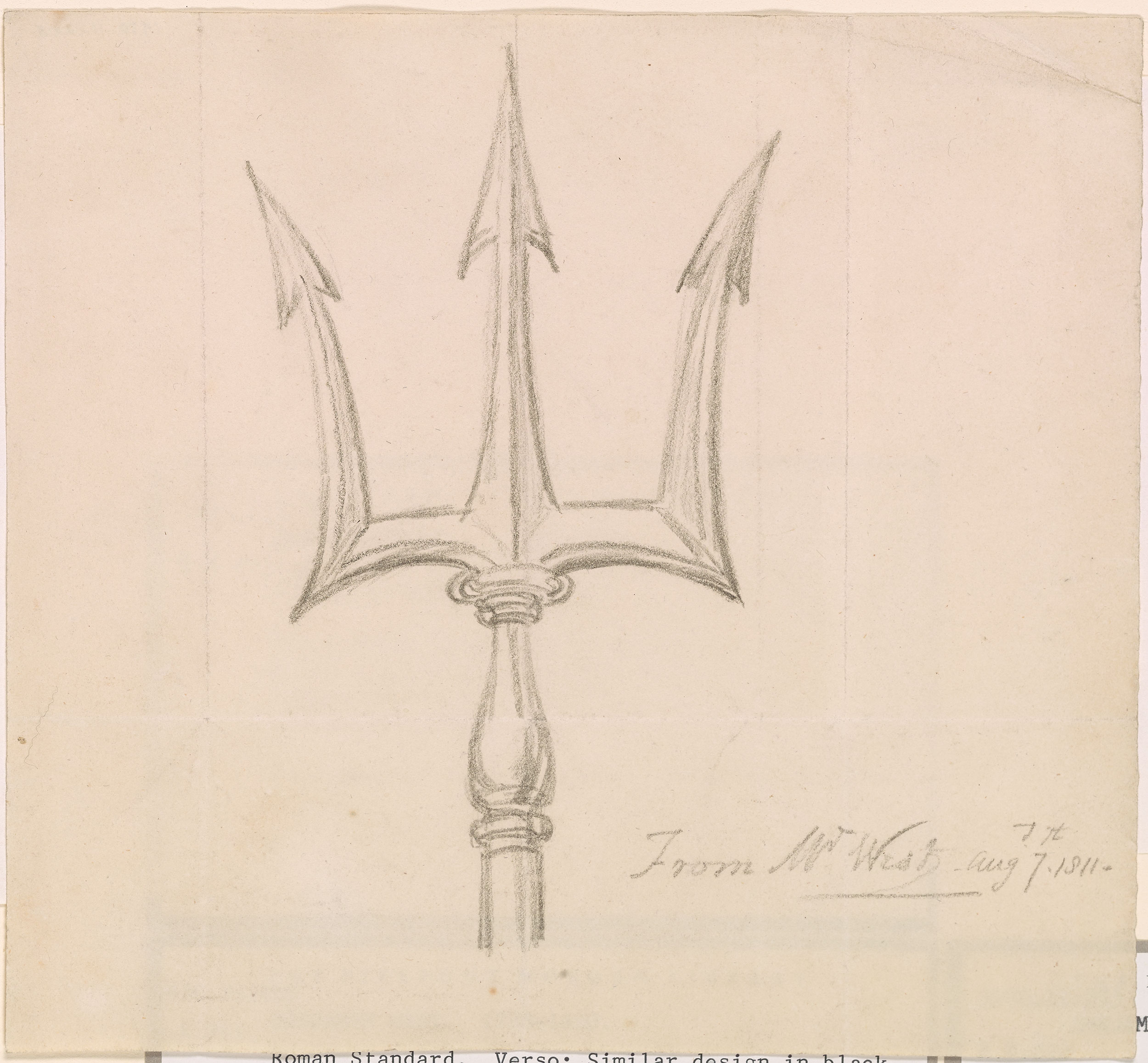 2500x2316 Benjamin West Trident Drawings Online The Morgan Library
