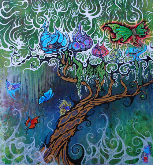 500x538 Drawing Trippy Tree Pennyylanee