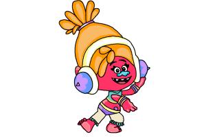 300x200 How To Draw Poppy From Trolls