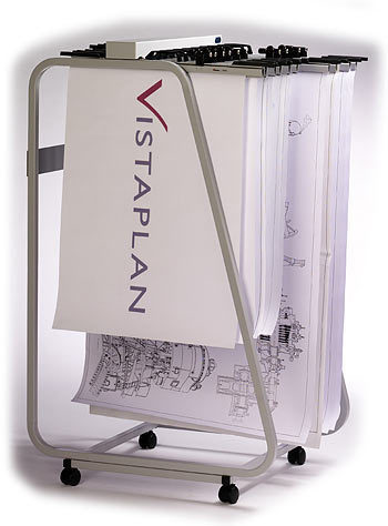 350x474 Vistaplan Front Loading Trolley Carrier For Drawing And Plan Storage