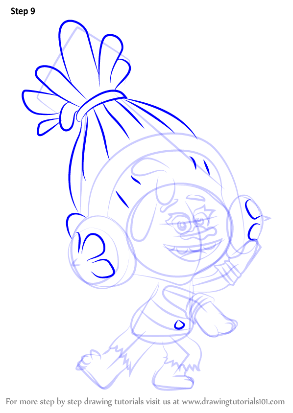 598x844 Learn How To Draw Dj Suki From Trolls (Trolls) Step By Step