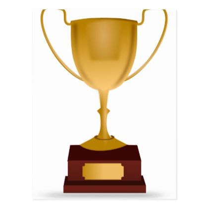 422x422 Trophy Drawing Postcard