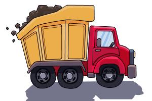 300x200 How To Draw A Dump Truck