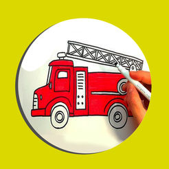 246x246 Drawing And Paint Fire Truck Games Coloring On The App Store