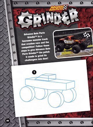 320x435 How To Draw Monster Trucks From The Monster Jam Drawing Amp Activity