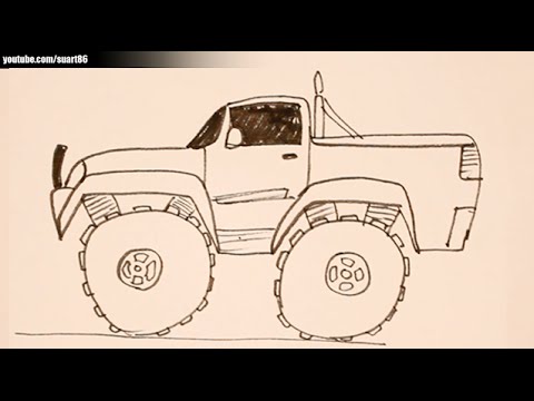 480x360 How To Draw A Monster Truck