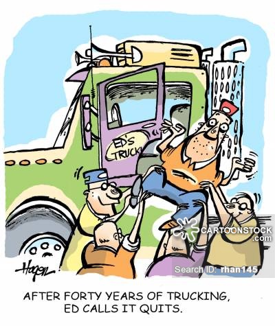 400x475 Truck Driver Cartoons And Comics