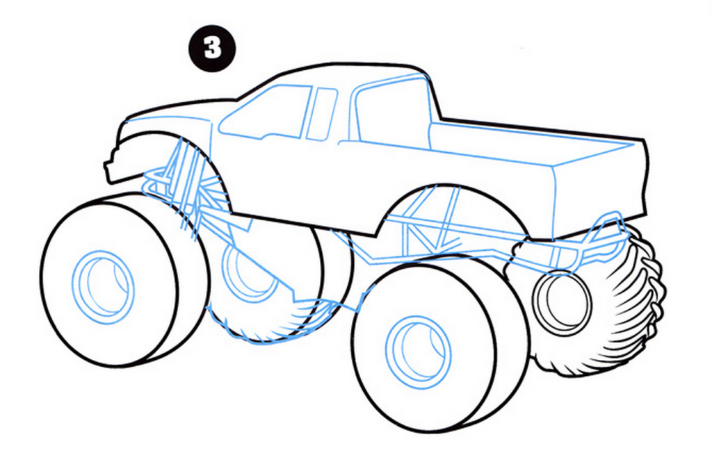 1024x678 How To Draw Monster Trucks