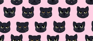 320x141 Blackcats Drawings On Paigeeworld. Pictures Of Blackcats