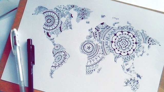 640x360 Drawing On Map Tumblr